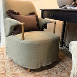 FLOOR MODEL - Brently Chair - Broadway Olive FURNITURE - floor model Four Hands