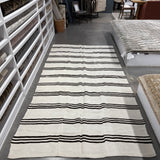 FLOOR MODEL - Vintage Turkish Stripe Hemp Rug - 5'9" x 11'