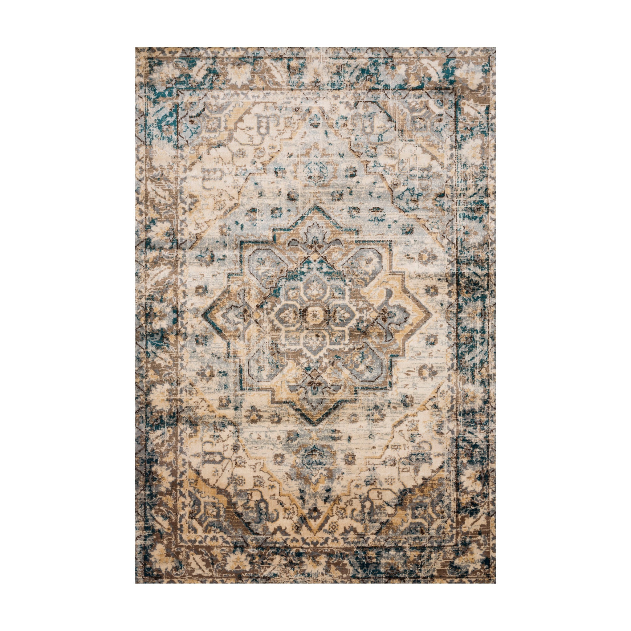 Loloi Isadora Oatmeal / Bark Rug RUGS - synthetic Loloi 2'0" x 3'0"