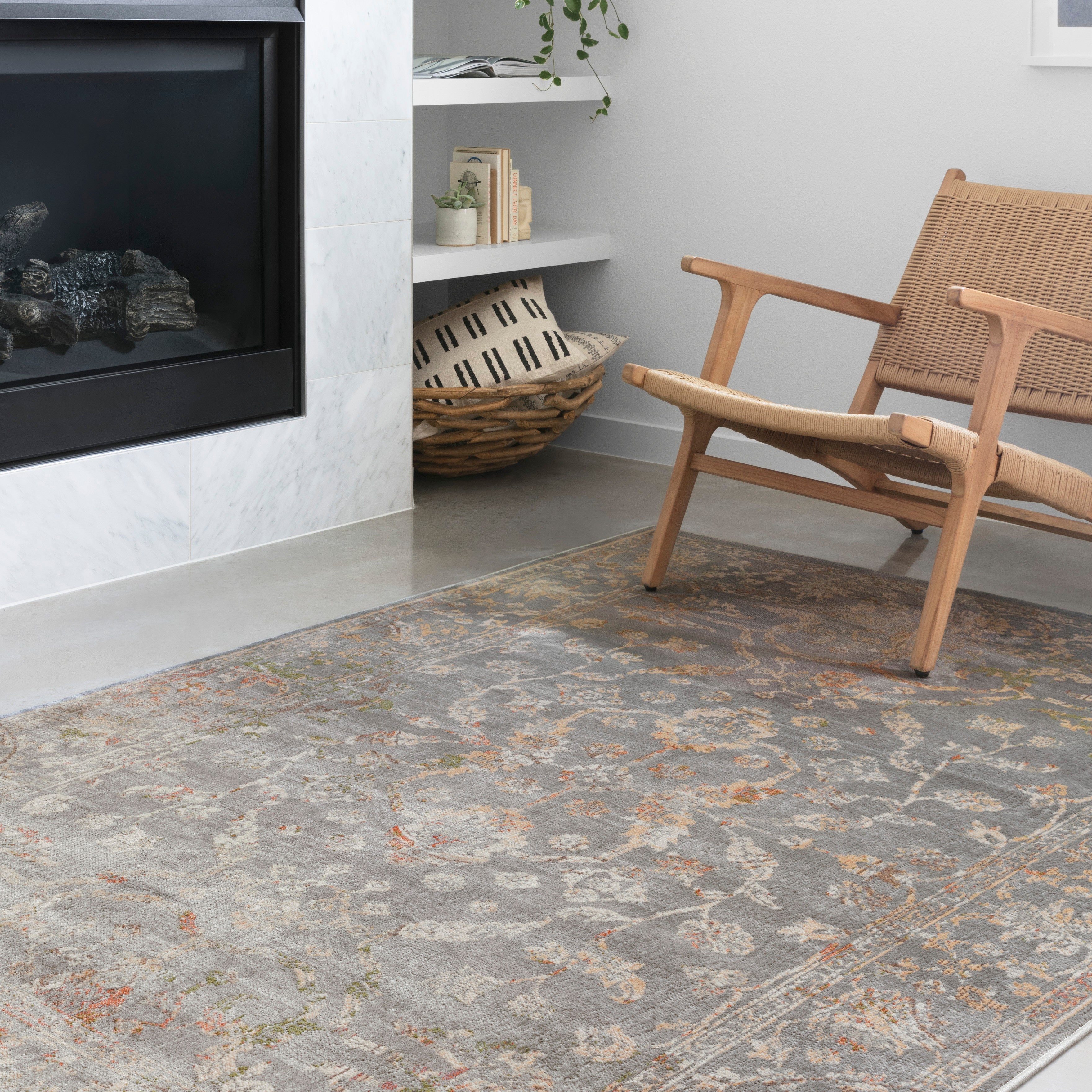Loloi Isadora Silver Rug RUGS - synthetic Loloi