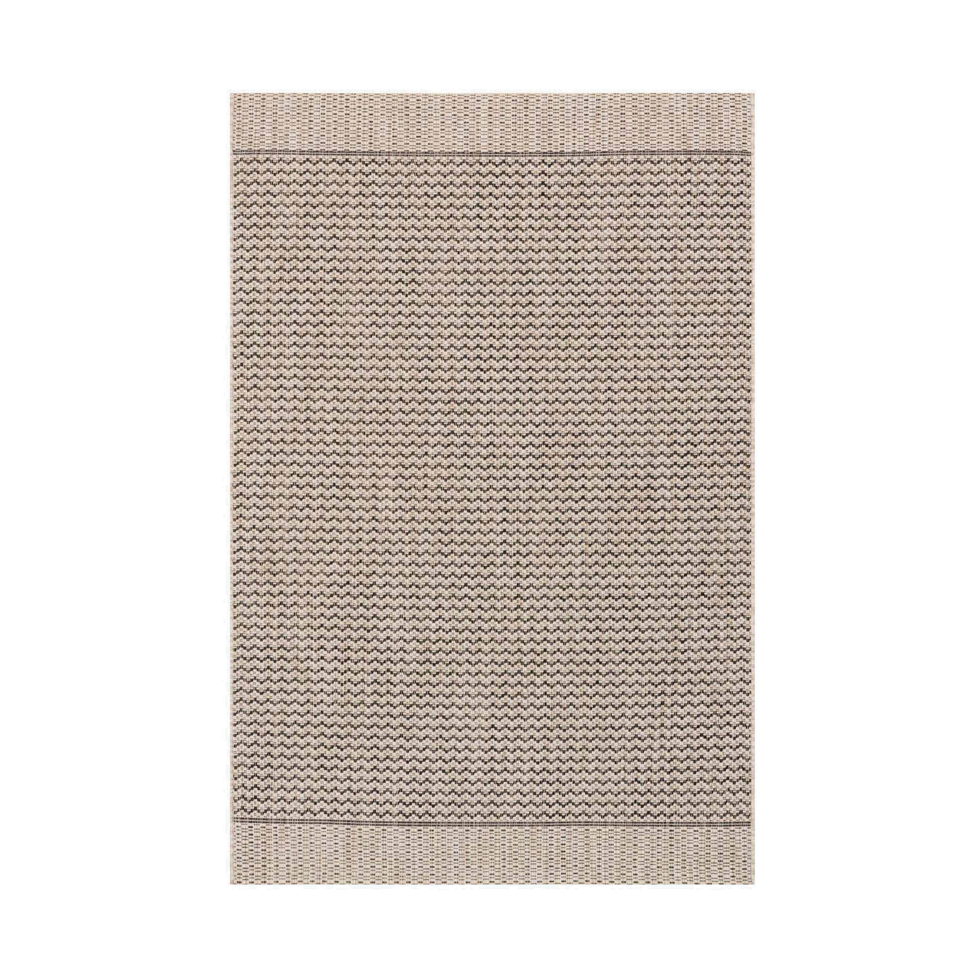 Loloi Isle Grey / Black Rug 5-Rugs - indoor/outdoor Loloi