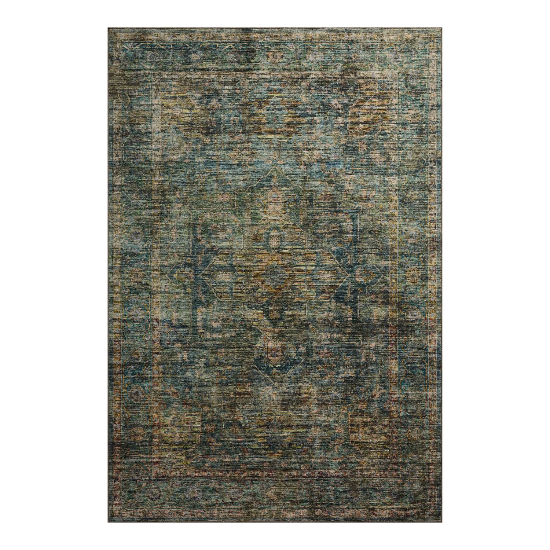 Loloi Anniston Lagoon / Multi Washable Rug RUGS-patterned Loloi