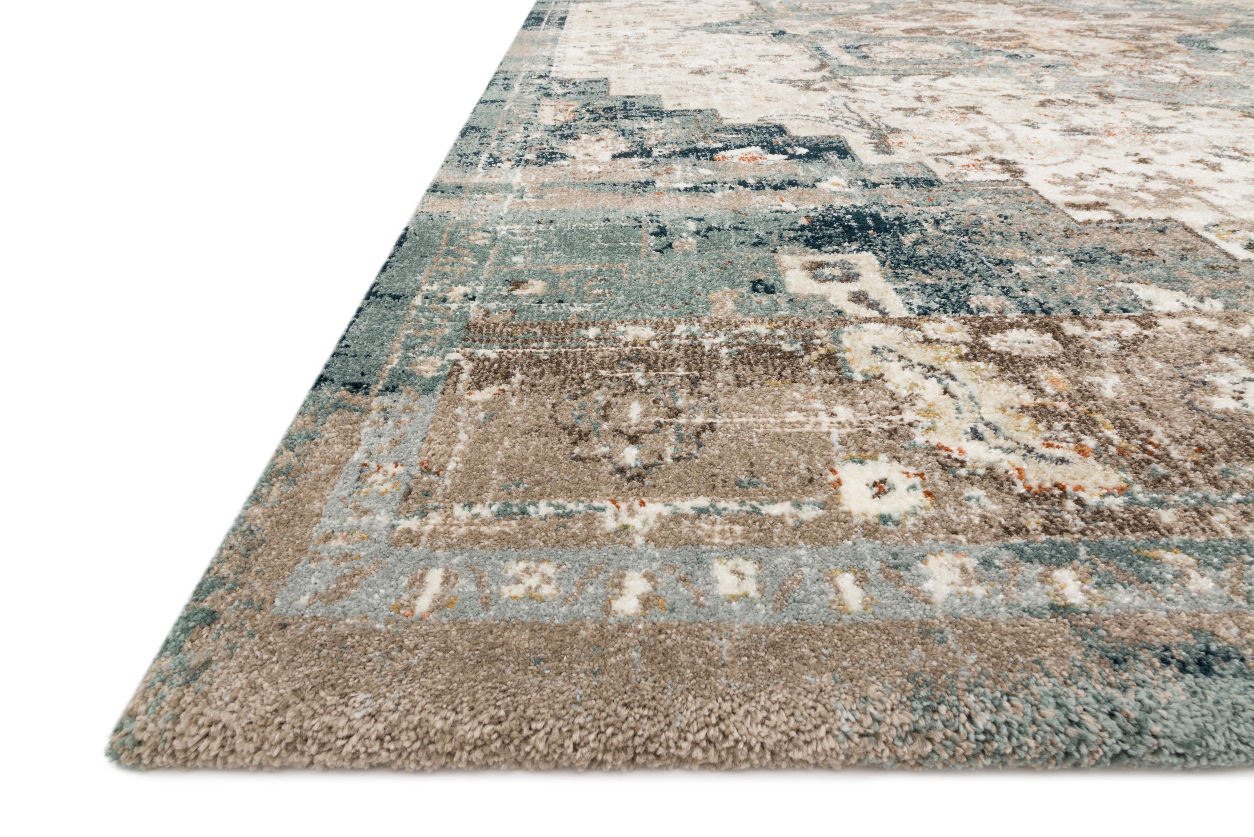Magnolia Home By Joanna Gaines x Loloi James Taupe / Marine Rug RUGS - synthetic Loloi