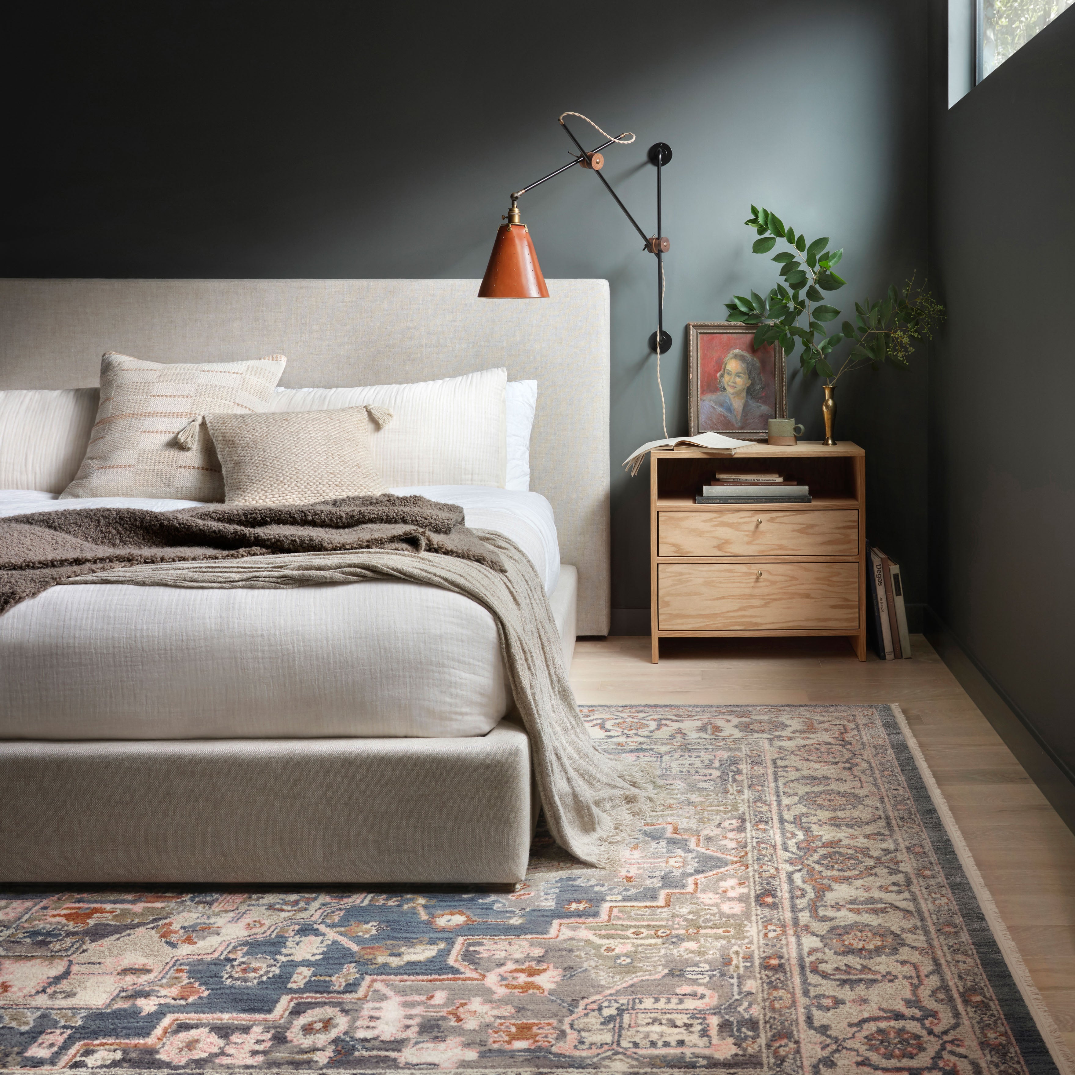 Magnolia Home By Joanna Gaines x Loloi Janey Indigo / Multi Rug RUGS - synthetic Loloi