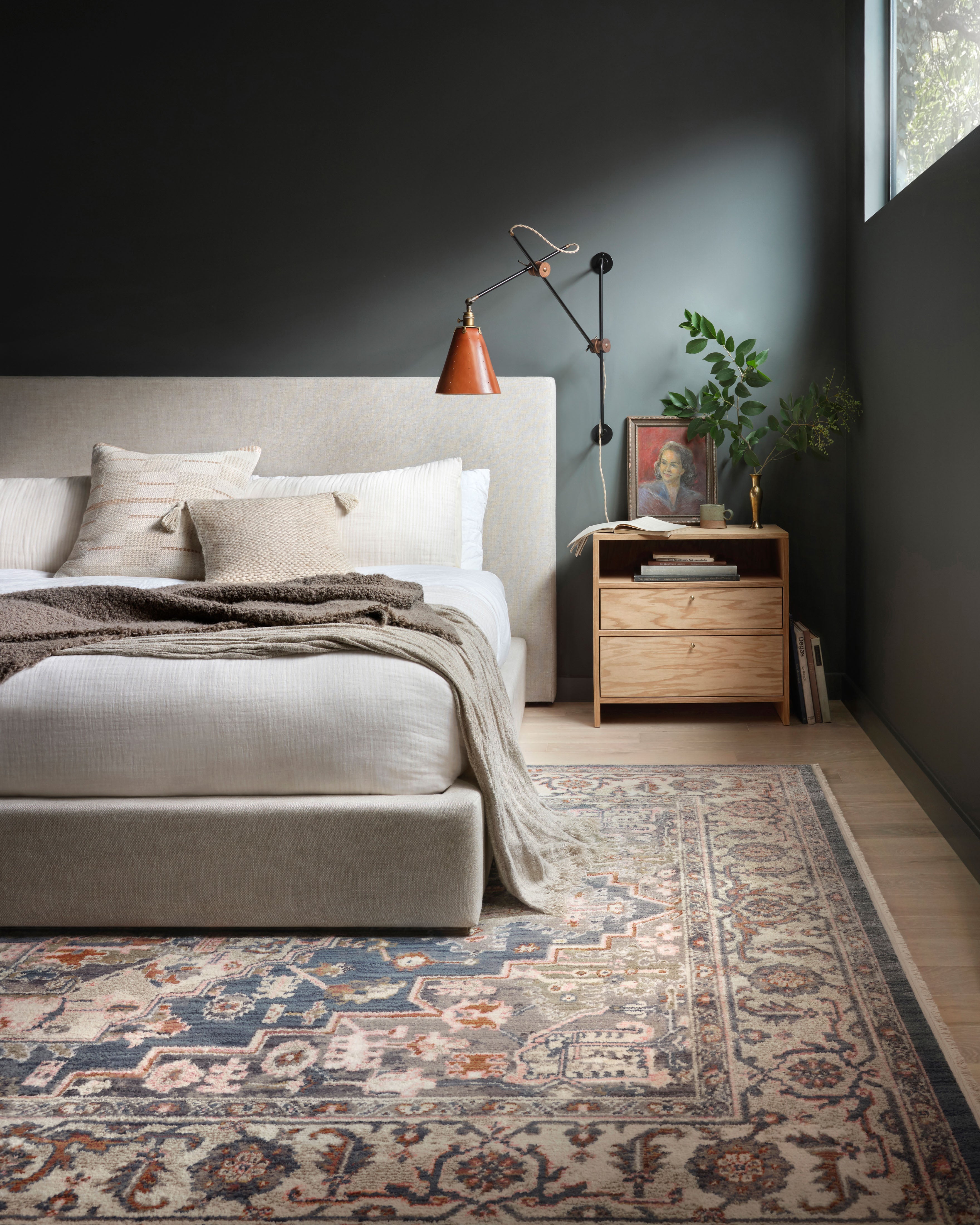 Magnolia Home By Joanna Gaines x Loloi Janey Indigo / Multi Rug RUGS - synthetic Loloi