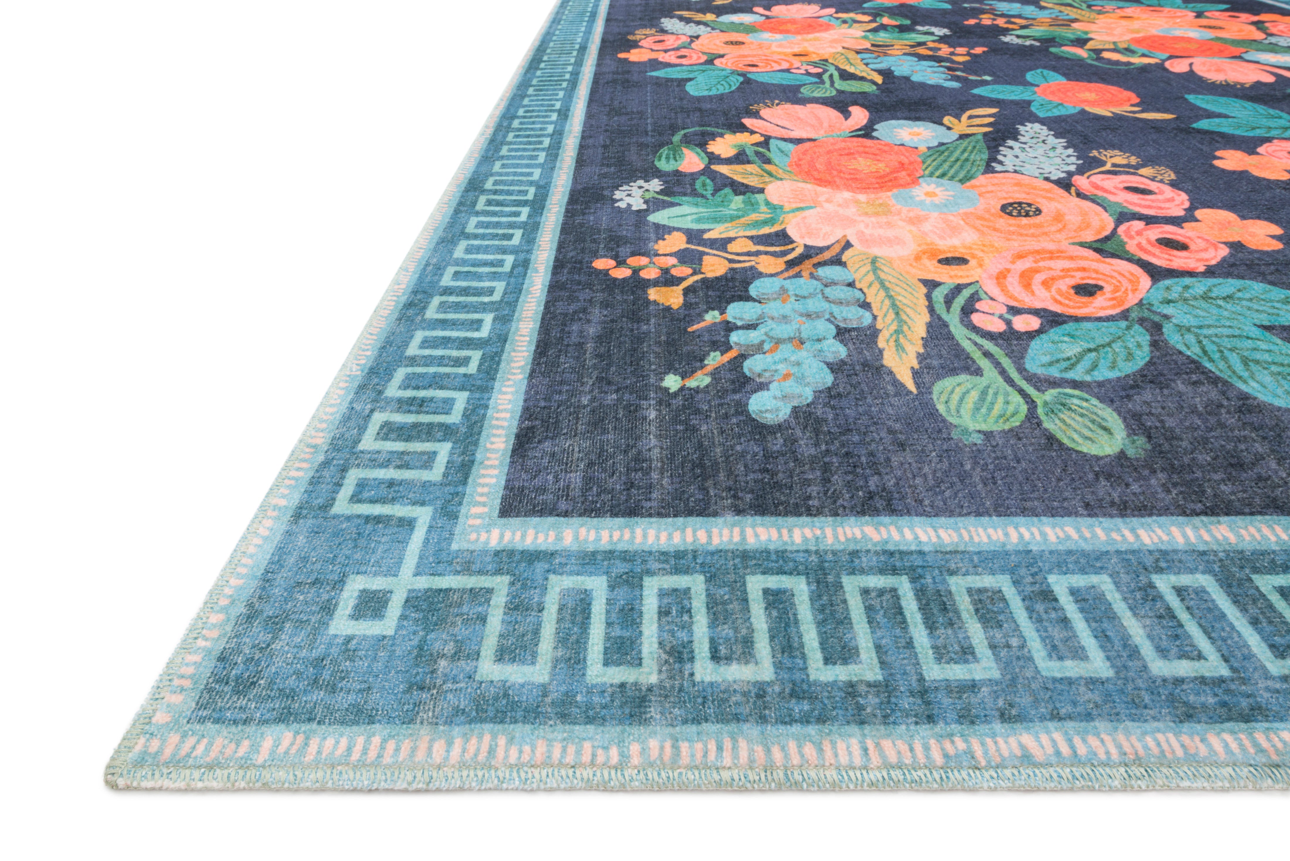 Rifle Paper Co. x Loloi Jardin Black Rug RUGS - synthetic Loloi