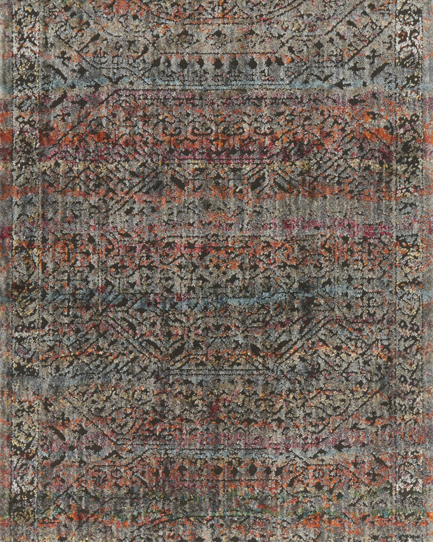 Loloi Javari Charcoal / Sunset Rug RUGS - synthetic Loloi