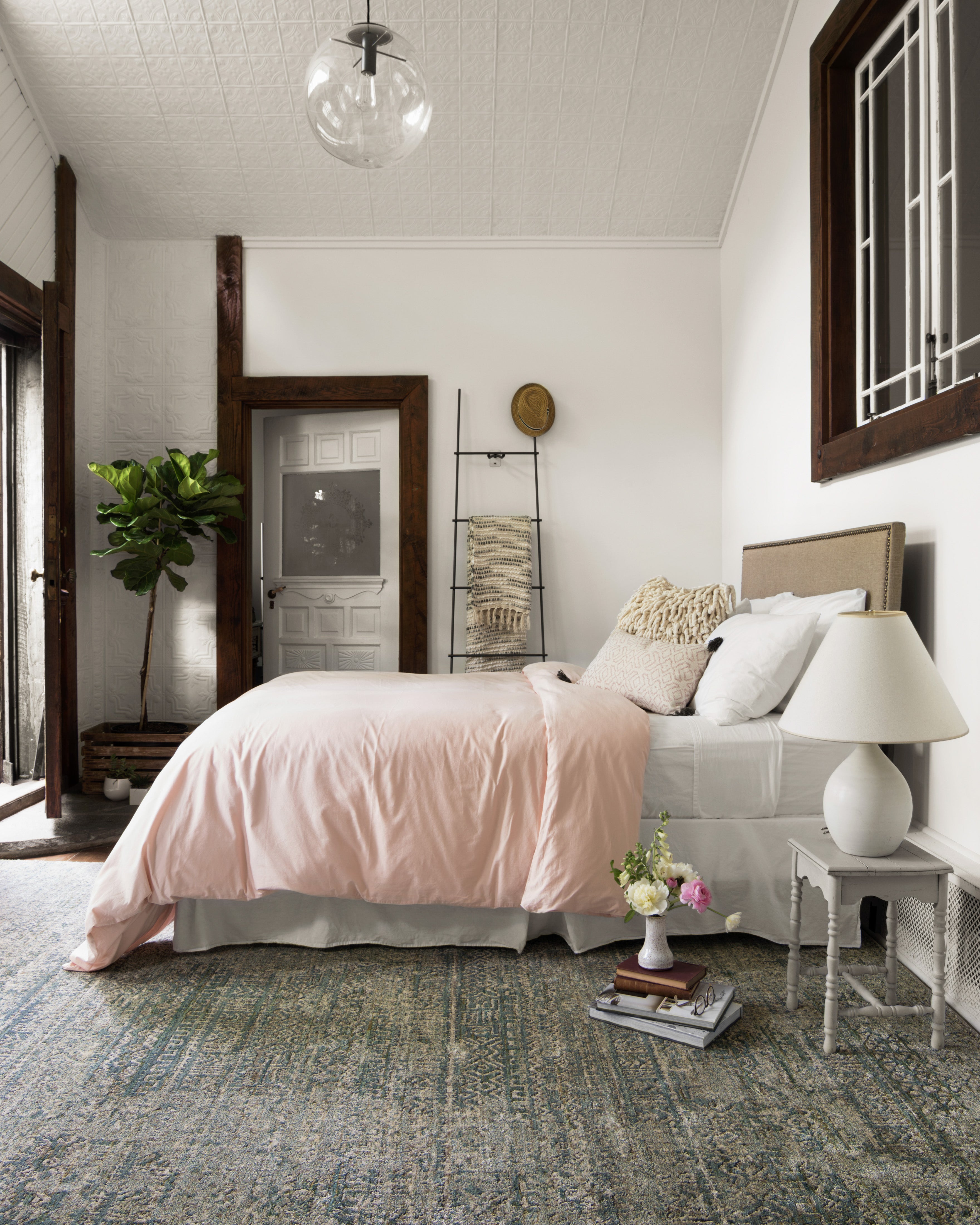 Loloi Javari Ivory / Sea Rug RUGS - synthetic Loloi