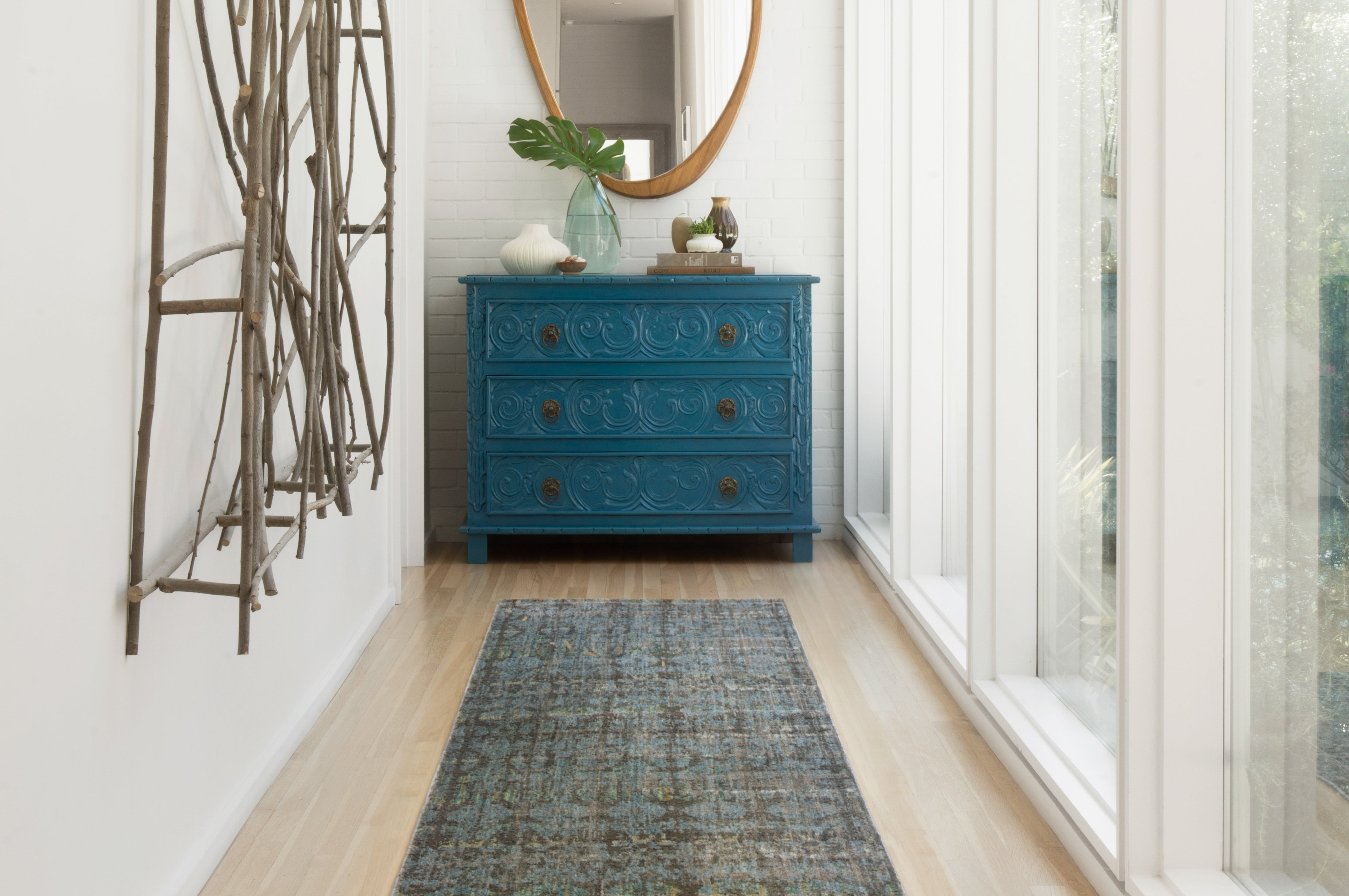 Loloi Javari Steel / Lagoon Rug RUGS - synthetic Loloi