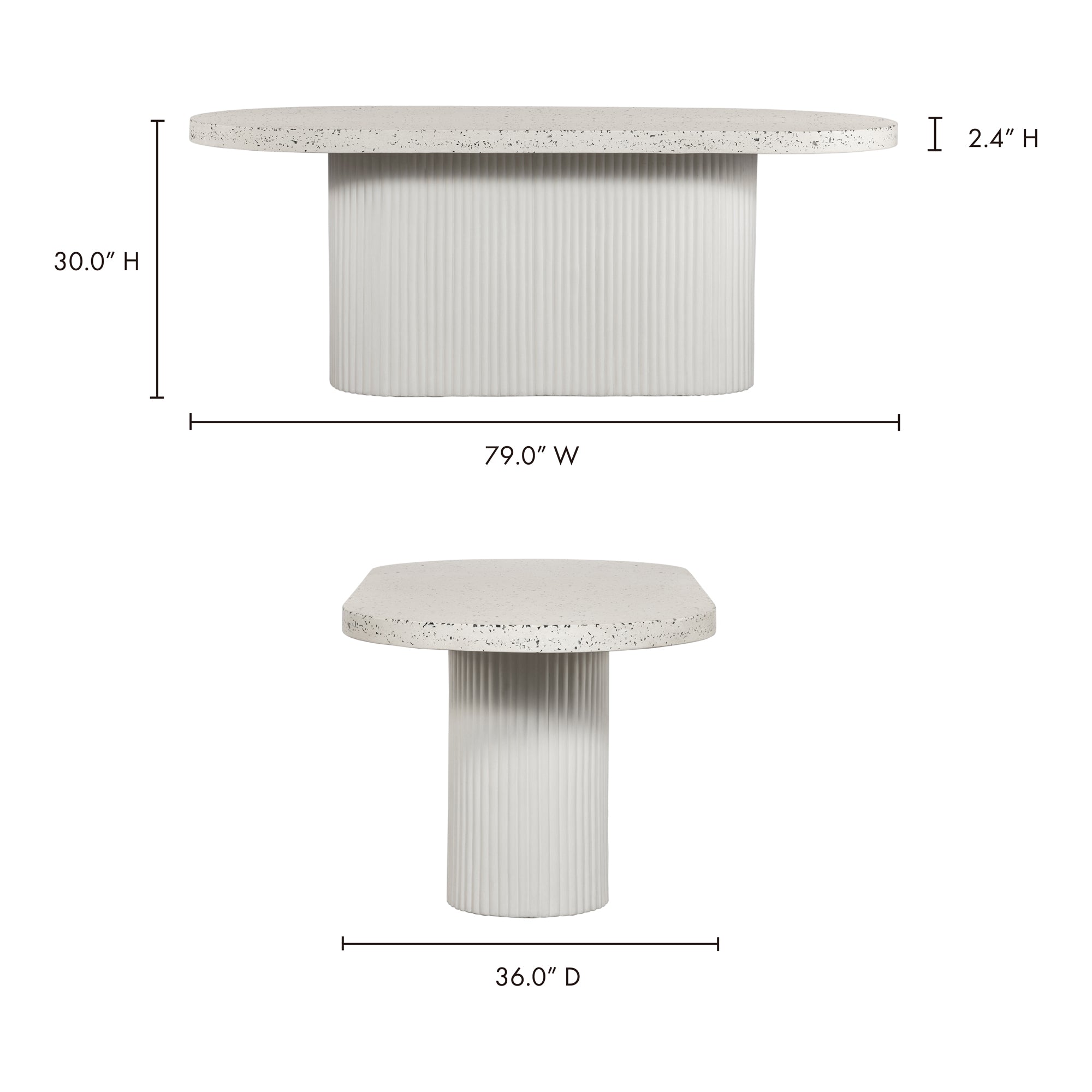 Lewis Outdoor Dining Table FURNITURE - outdoor dining table Moe's Furniture
