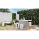 Lewis Outdoor Stool FURNITURE - outdoor stool Moe's Furniture
