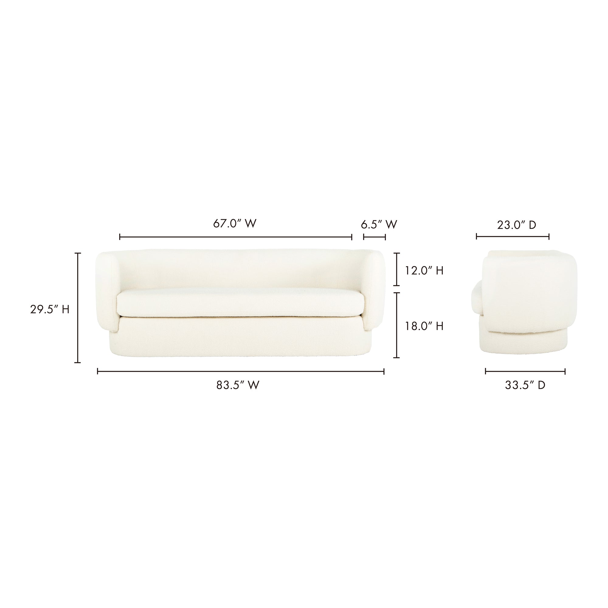 Koba Sofa FURNITURE - sofa Moe's Furniture
