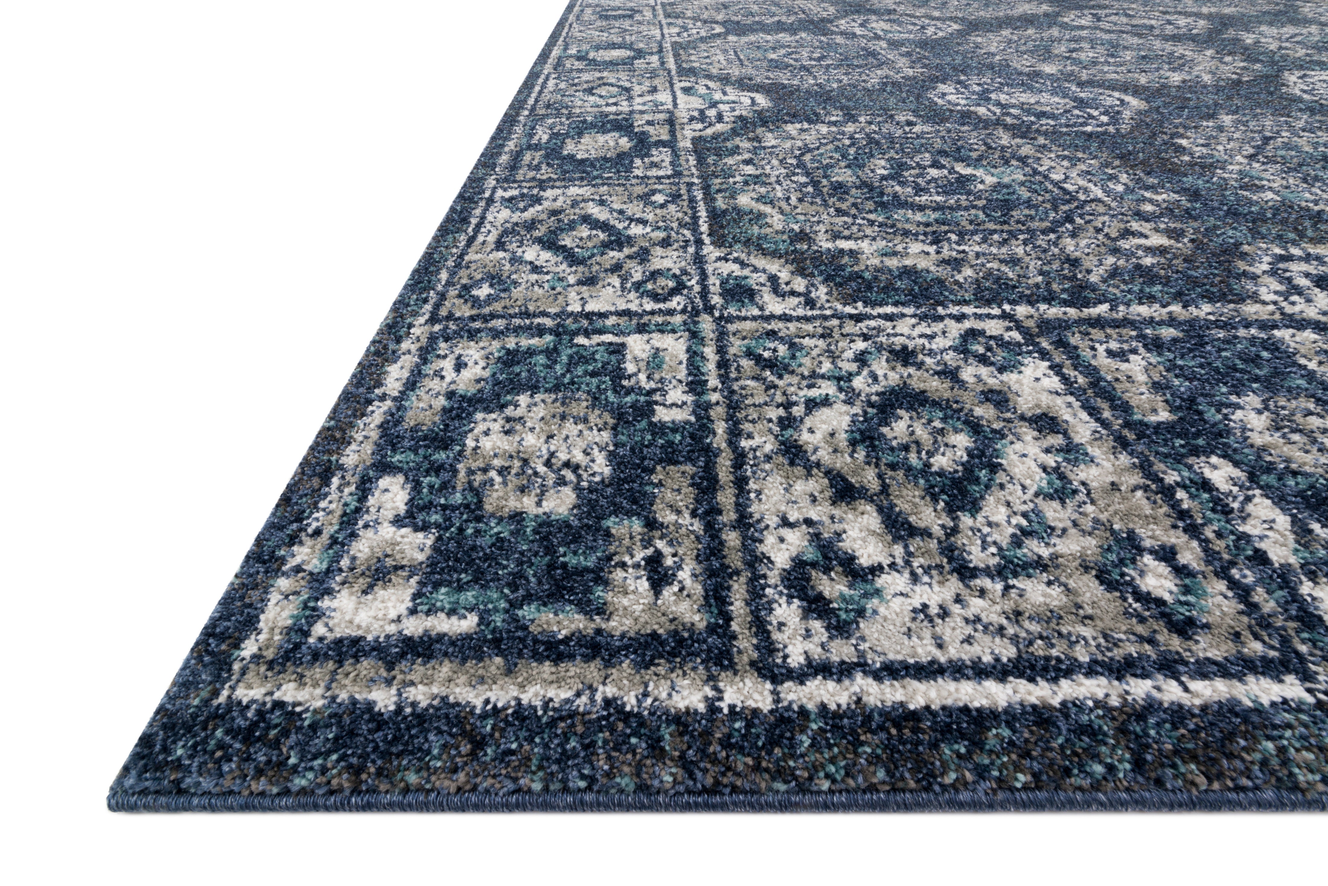 Loloi Joaquin Denim / Grey Rug RUGS - synthetic Loloi