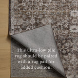 Amber Lewis x Loloi Josie Earth / Natural Machine Washable Rug RUGS - synthetic Loloi