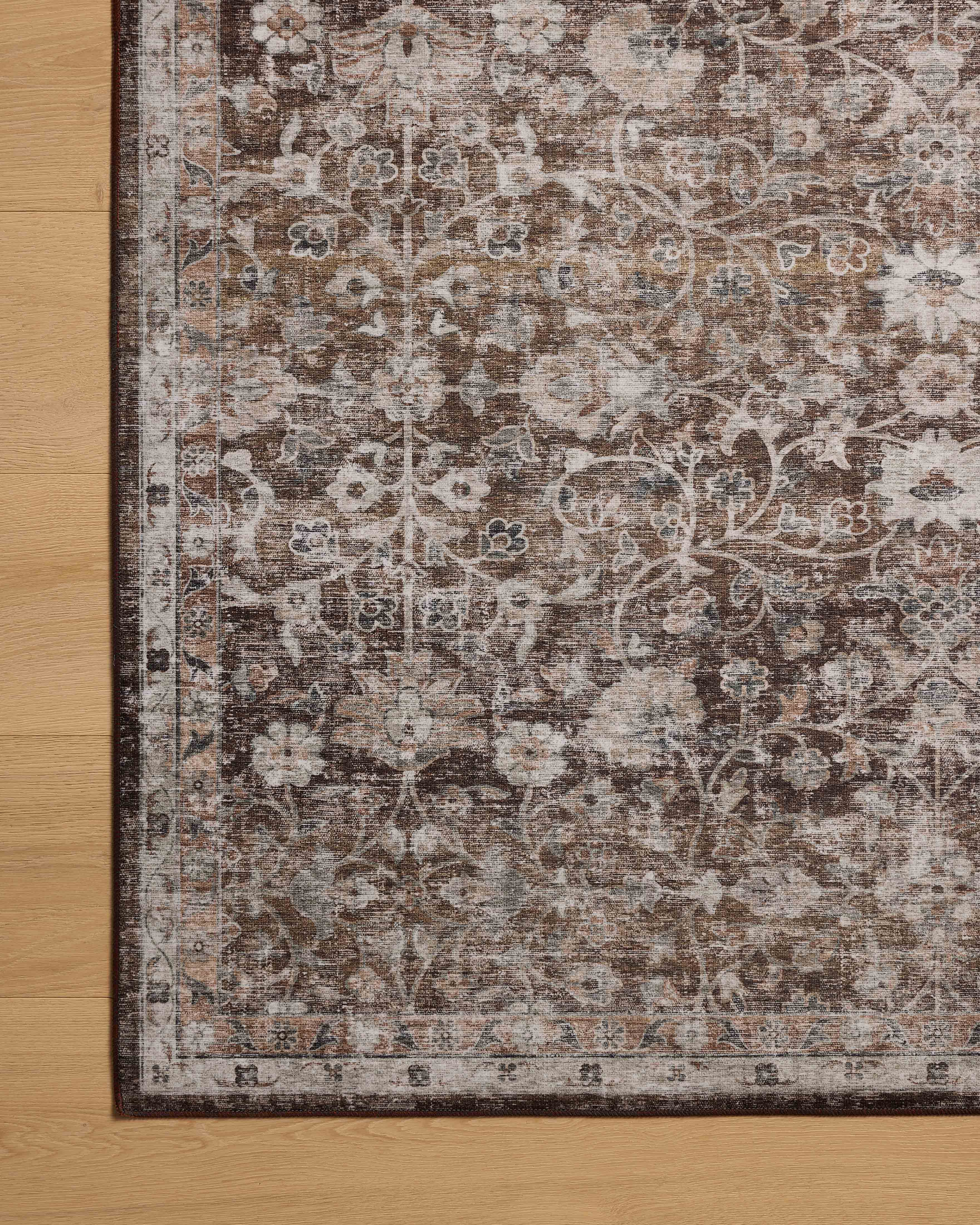 Amber Lewis x Loloi Josie Earth / Natural Machine Washable Rug RUGS - synthetic Loloi