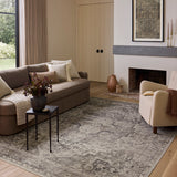 Amber Lewis x Loloi Josie Silver / Natural Machine Washable Rug RUGS - synthetic Loloi