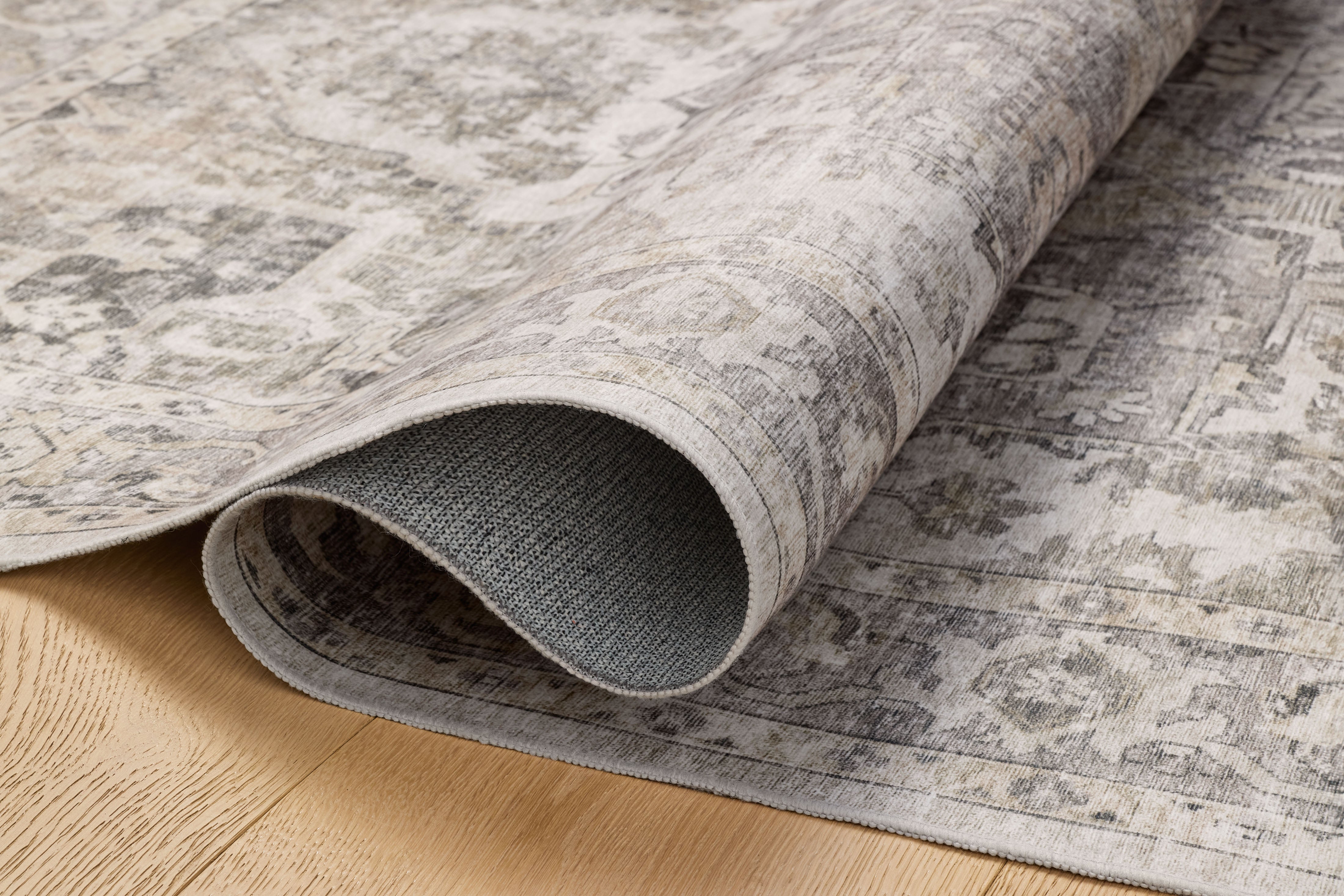 IN STORE - Loloi Josie Silver / Natural Washable Rug IN STORE - Rugs Loloi