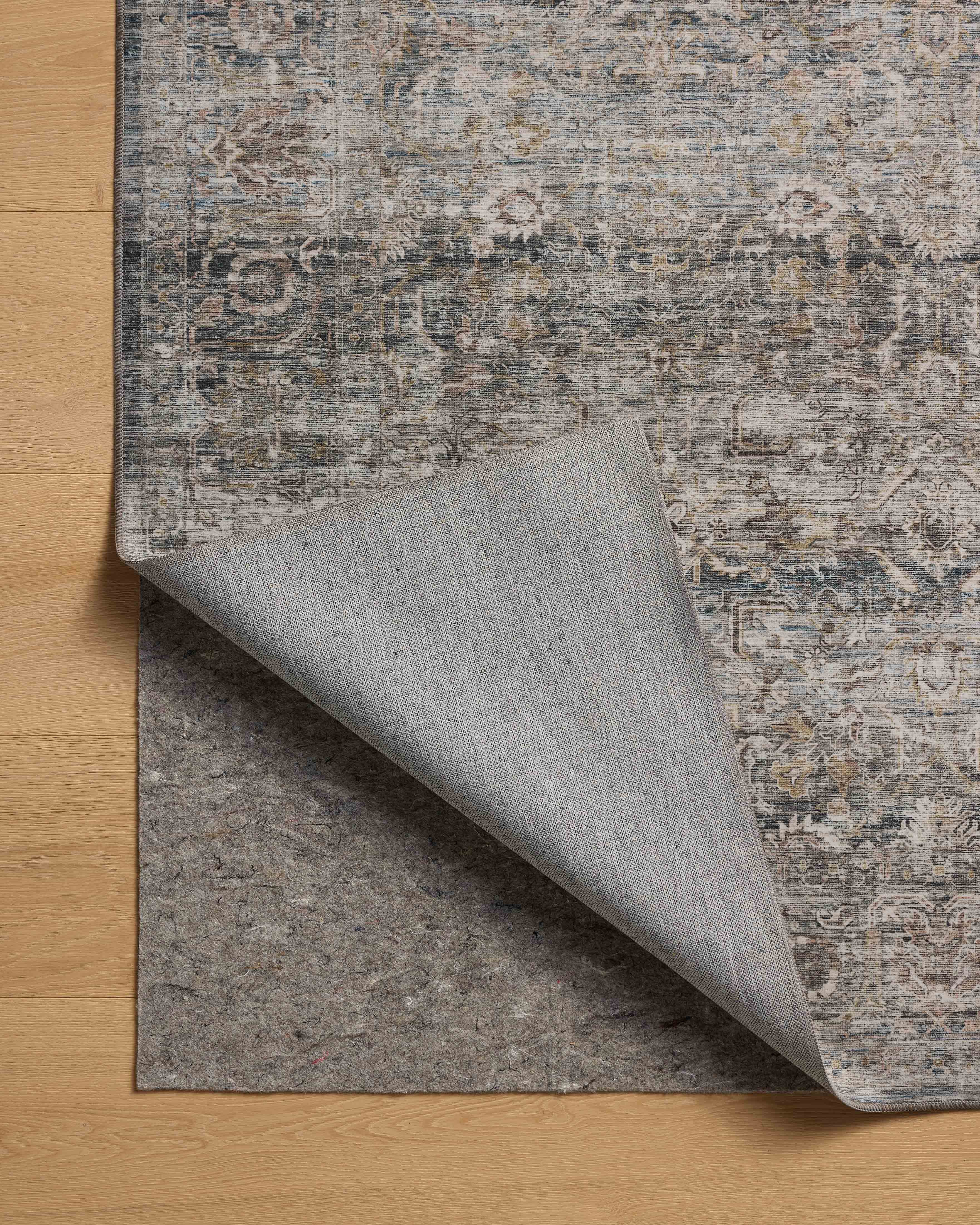 Amber Lewis x Loloi Josie Dove / Gold Machine Washable Rug RUGS - synthetic Loloi