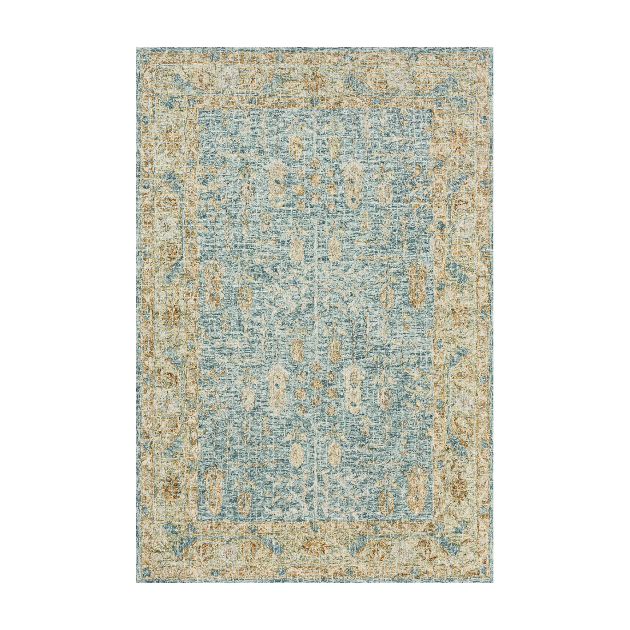 Loloi Julian Blue / Gold Rug RUGS - wool Loloi 18" x 18"