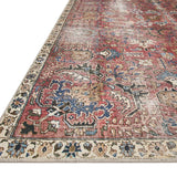 Chris Loves Julia x Loloi Jules Merlot / Multi Rug RUGS - synthetic Loloi