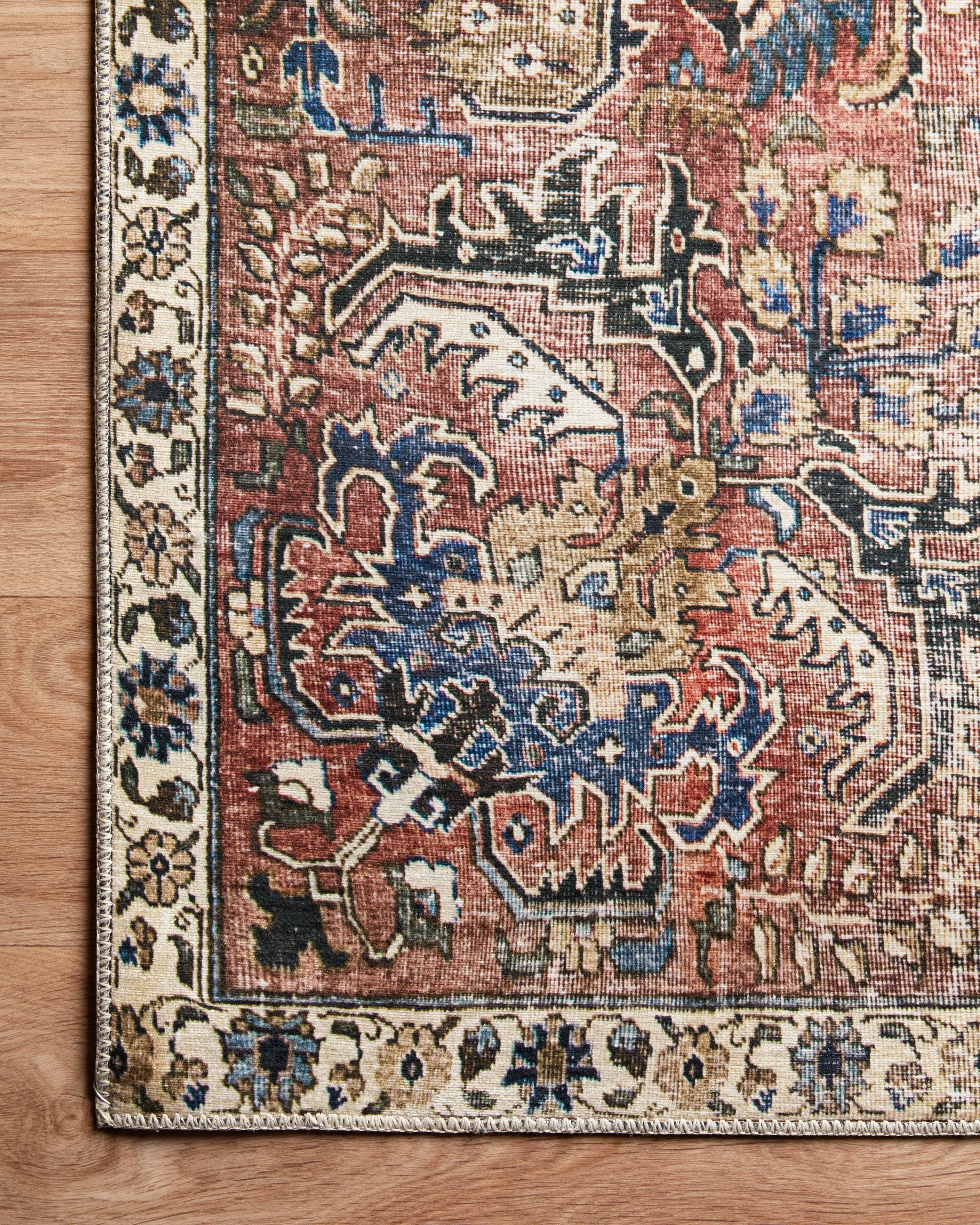 Chris Loves Julia x Loloi Jules Merlot / Multi Rug RUGS - synthetic Loloi