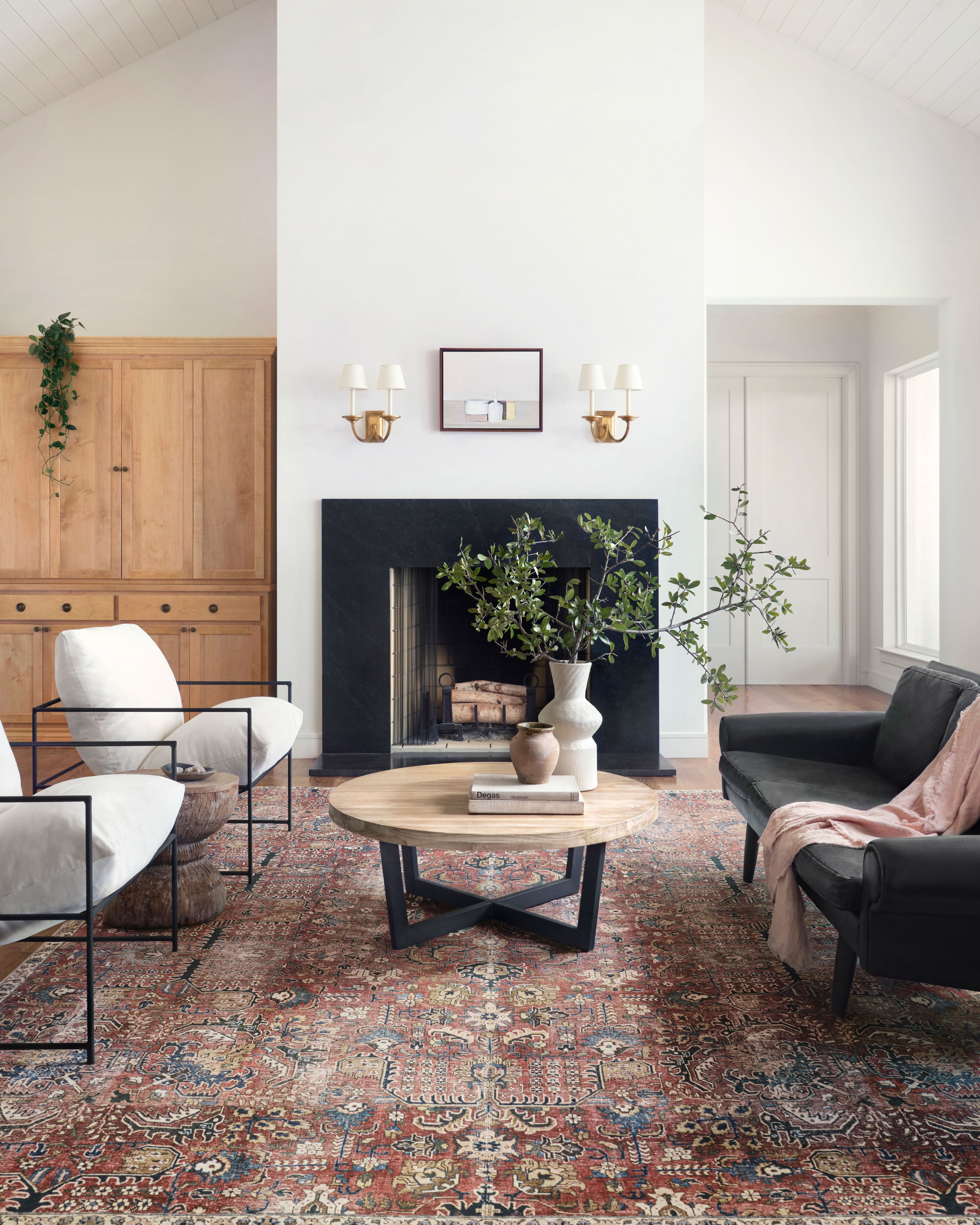 Chris Loves Julia x Loloi Jules Merlot / Multi Rug RUGS - synthetic Loloi