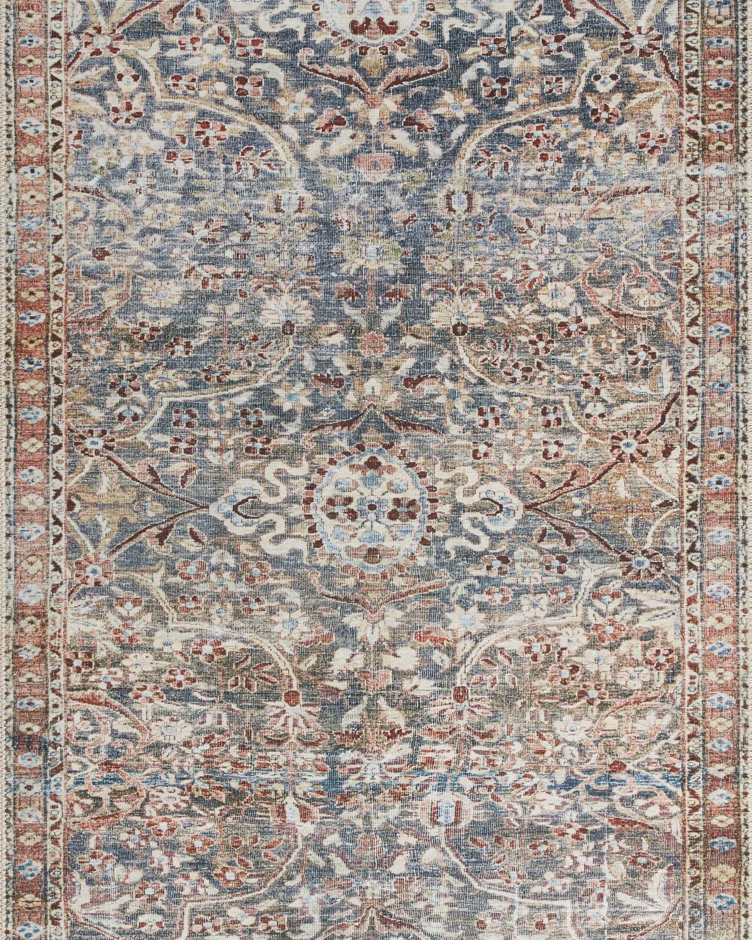Chris Loves Julia x Loloi Jules Denim / Spice Rug 0-patterned Loloi