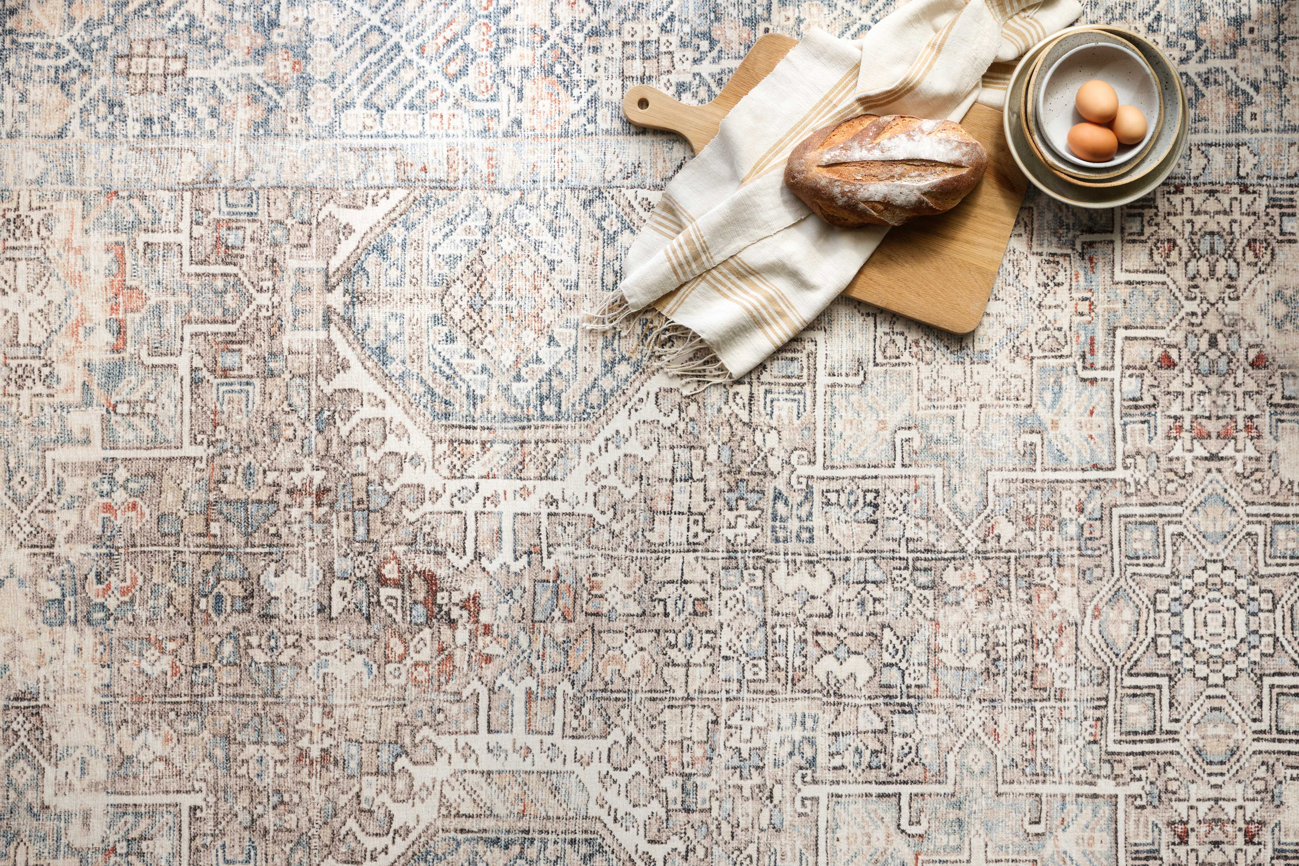 Chris Loves Julia x Loloi Jules Natural / Ocean Rug 0-patterned Loloi