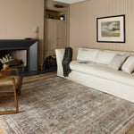 Chris Loves Julia x Loloi Jules Ink / Terracotta Rug 0-patterned rugs Loloi