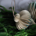 Recycled Paper Honeycomb Finial Ornament CHRISTMAS 2024 Creative Co-op (DYA)