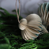 Recycled Paper Honeycomb Finial Ornament CHRISTMAS 2024 Creative Co-op (DYA)