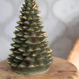 Tree Shaped Pillar Candle CHRISTMAS 2024 Creative Co-op (DYA)