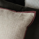 IN-STORE Amber Lewis x Loloi Aveline Ivory/Wine Pillow 1 - PILLOWS - essentials - neutral Loloi