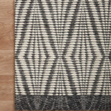 Loloi Kenzie Ivory / Charcoal Rug RUGS - wool Loloi
