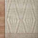 Loloi Kenzie Ivory / Taupe Rug RUGS - wool Loloi
