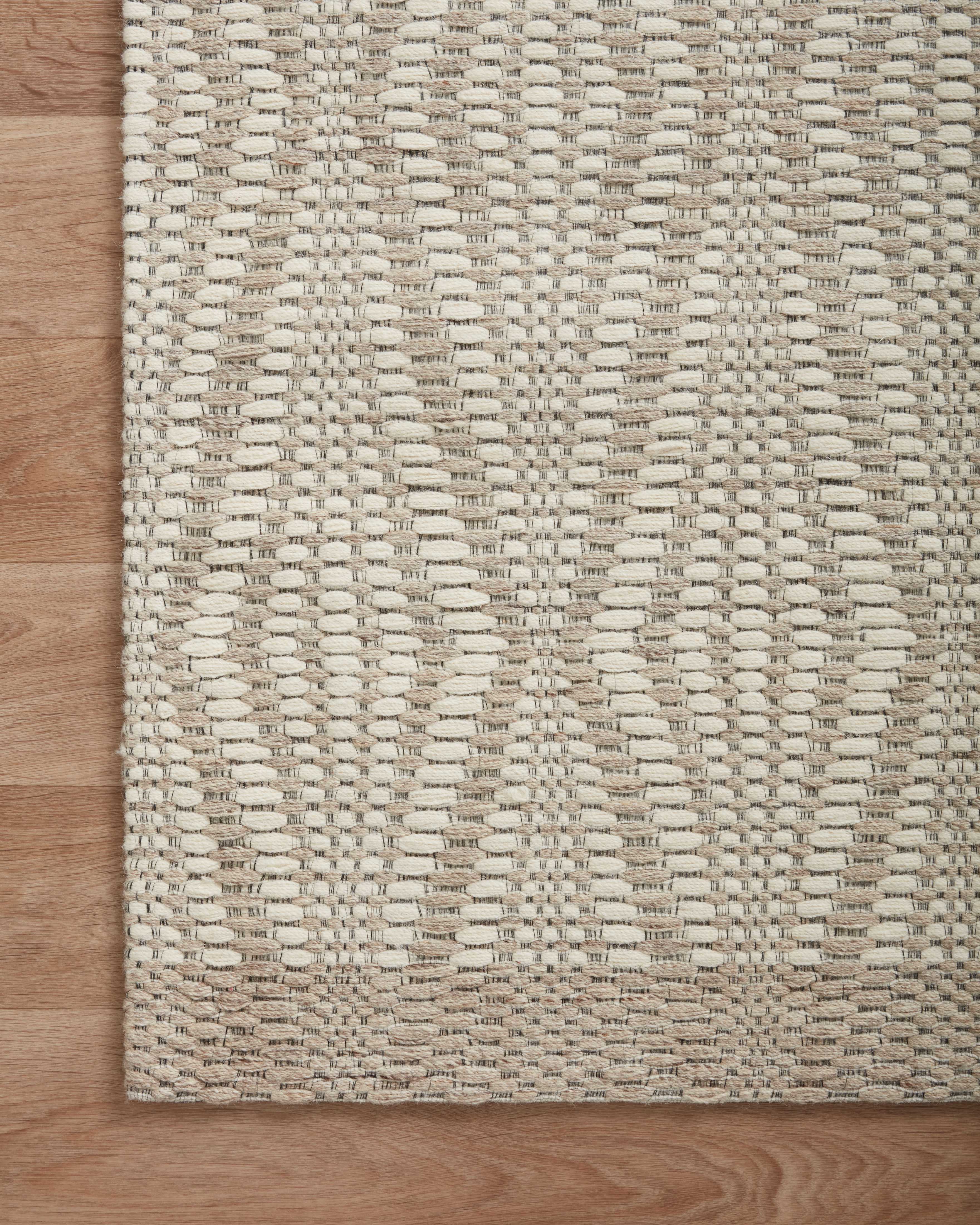 Loloi Kenzie Ivory / Taupe Rug RUGS - wool Loloi