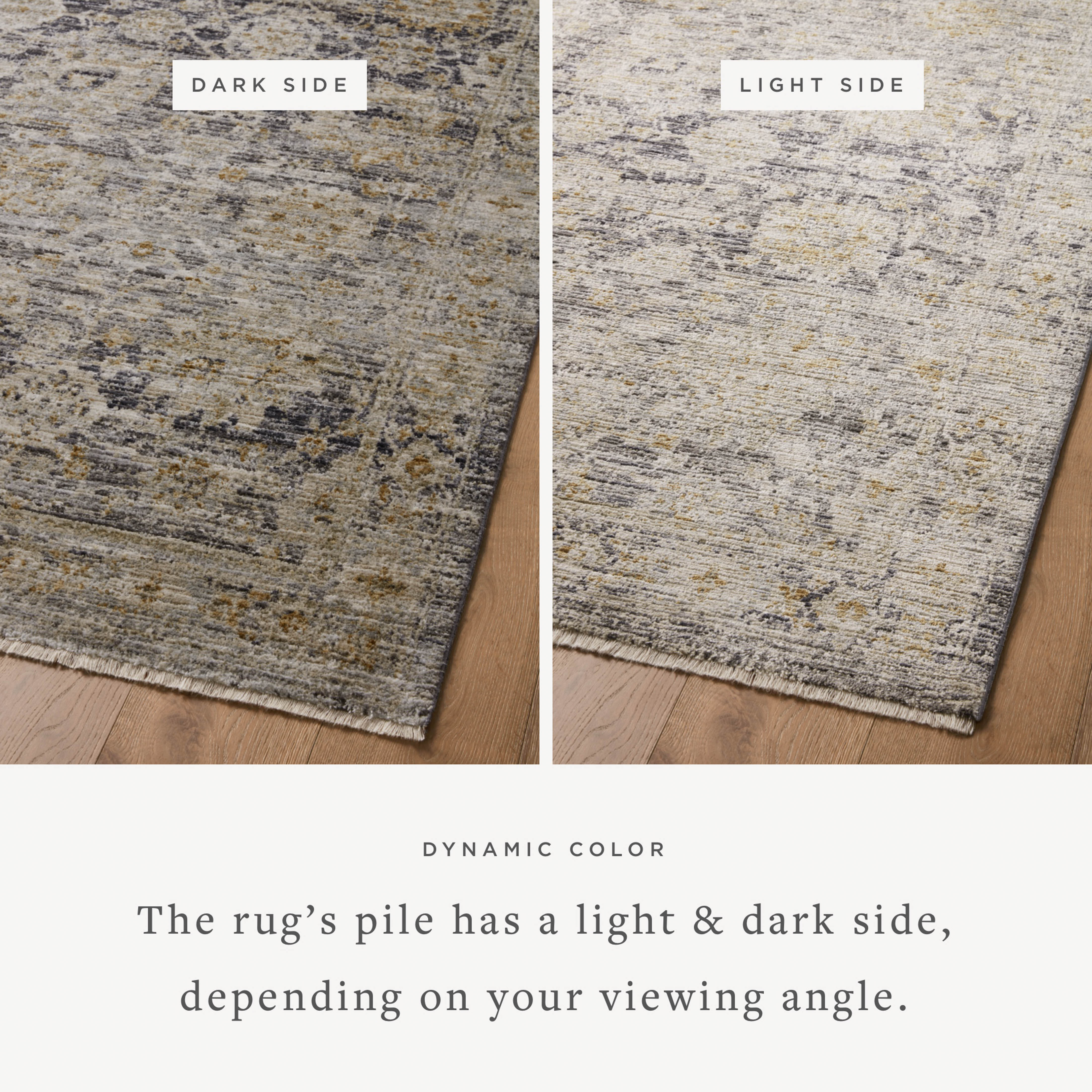 Jean Stoffer x Loloi Katherine Charcoal / Gold Rug 0-patterned rugs Loloi