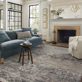 Jean Stoffer x Loloi Katherine Graphite / Jade Rug RUGS - synthetic Loloi