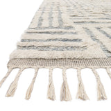 Loloi Khalid Ivory / Sky Rug RUGS - wool Loloi