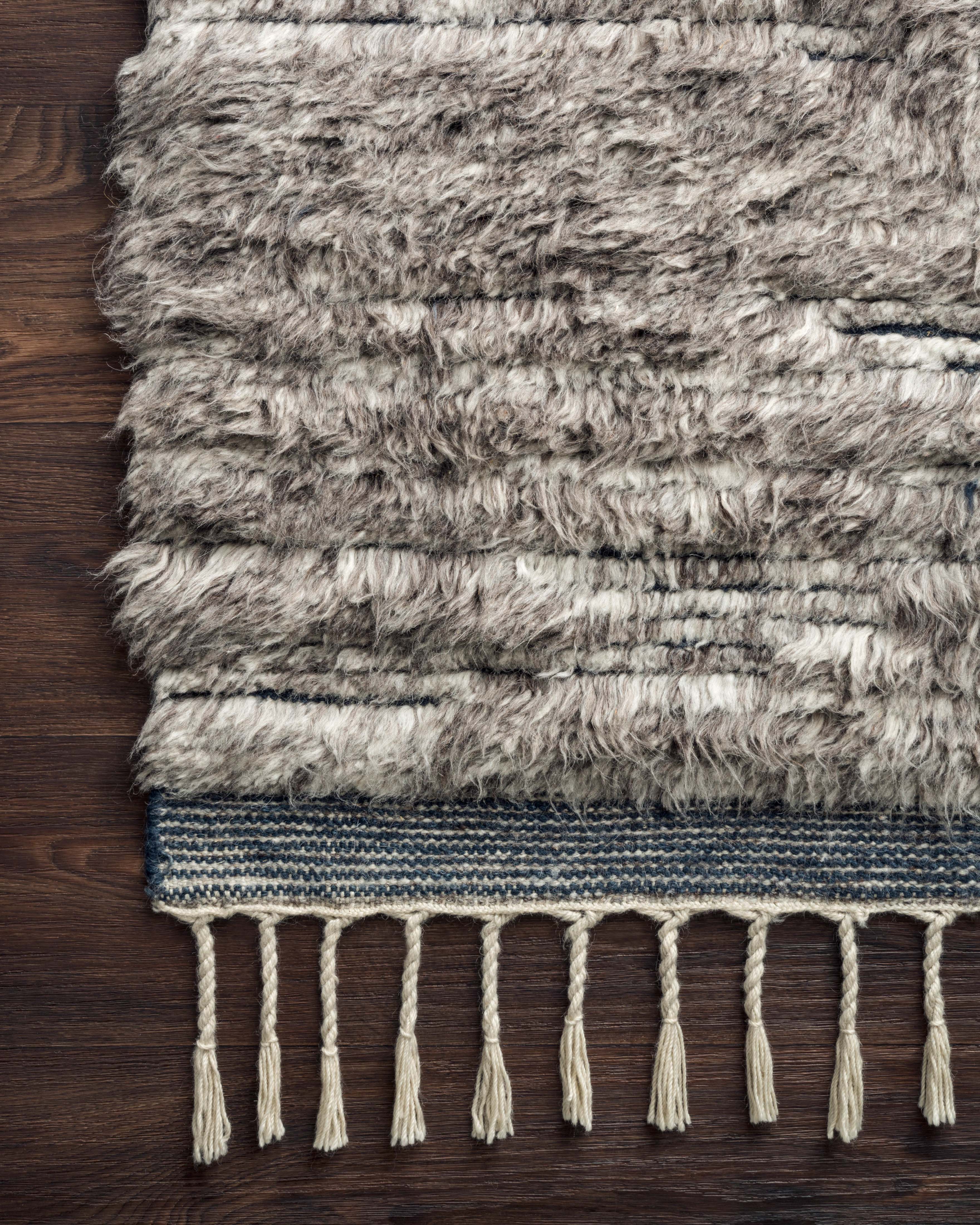 Loloi Khalid Pewter / Ink Rug RUGS - wool Loloi