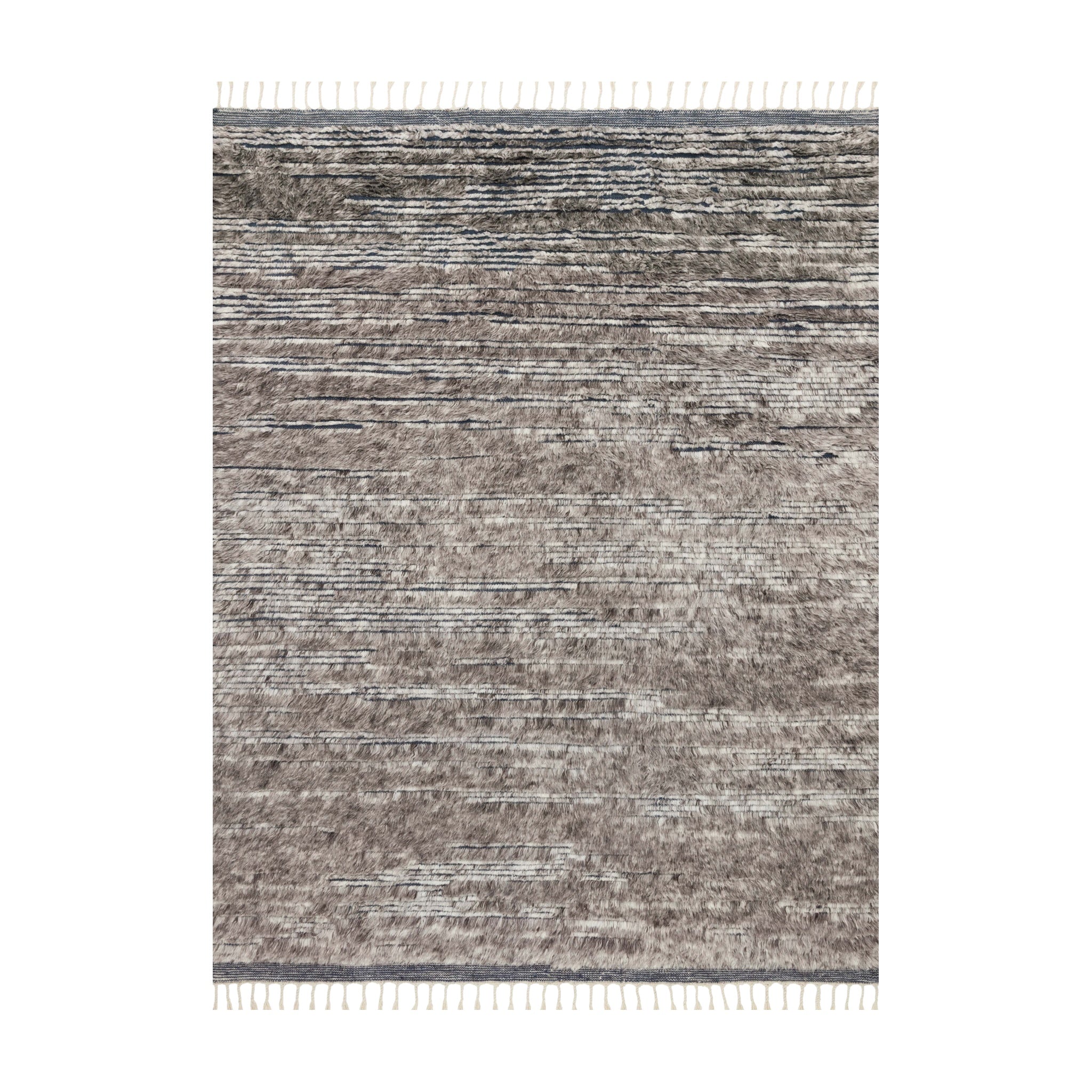 Loloi Khalid Pewter / Ink Rug RUGS - wool Loloi 18" x 18"