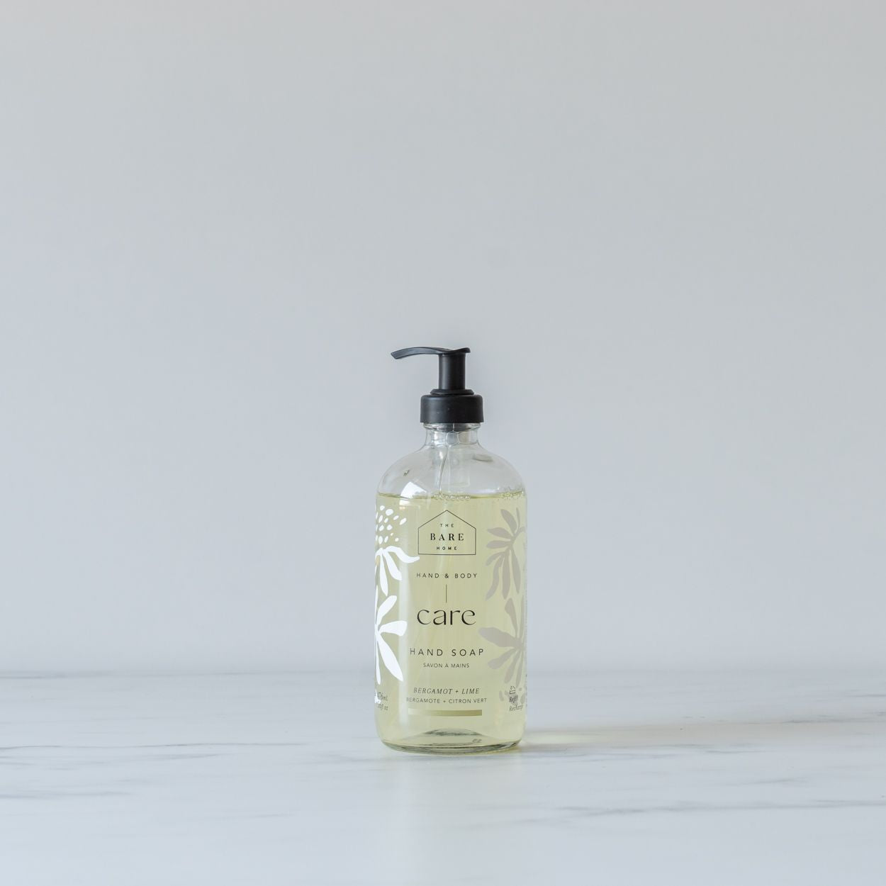 Bergamot & Lime Hand Soap In Glass Bottle - Rug & Weave