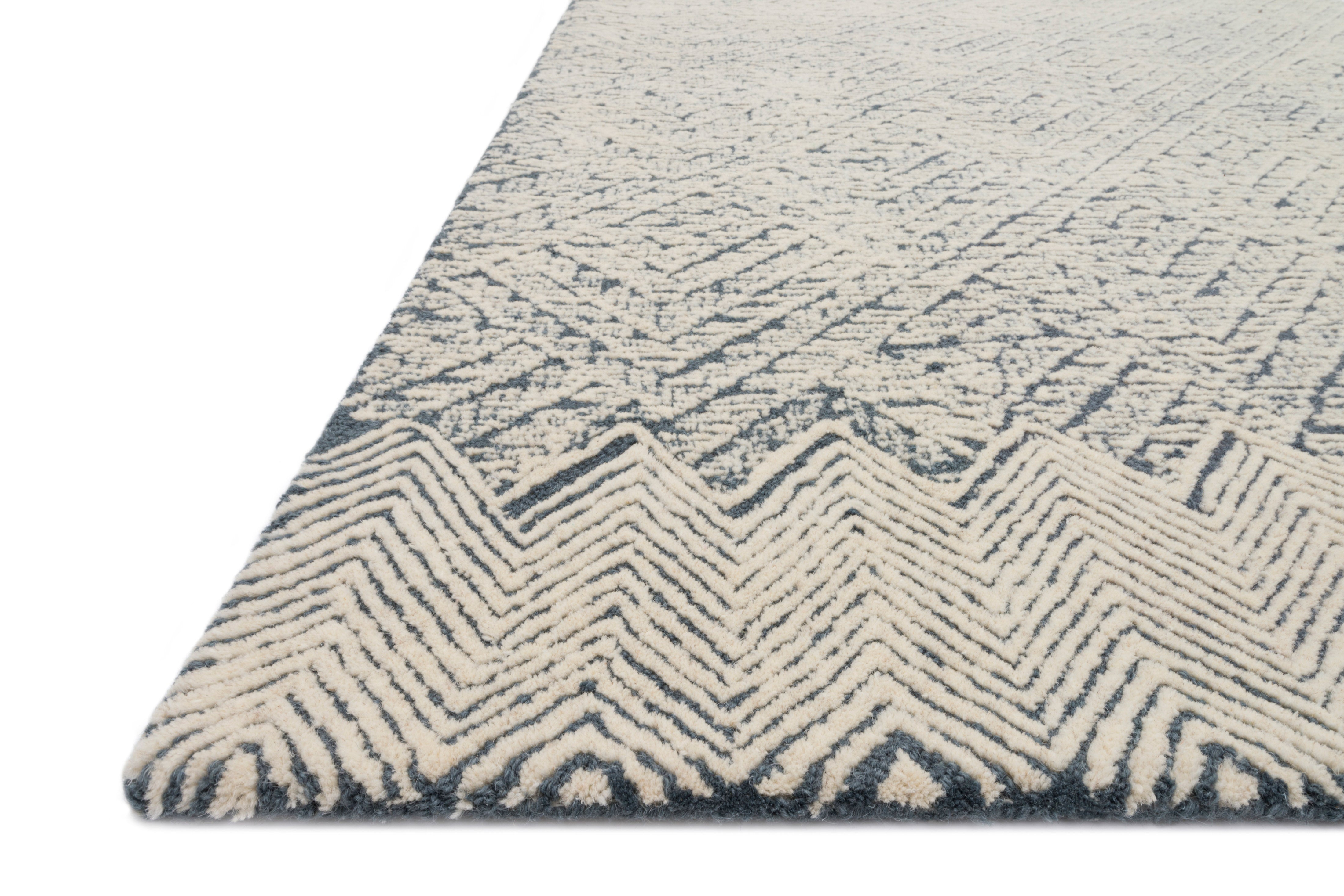 Loloi Kopa Blue / Ivory Rug RUGS - wool Loloi