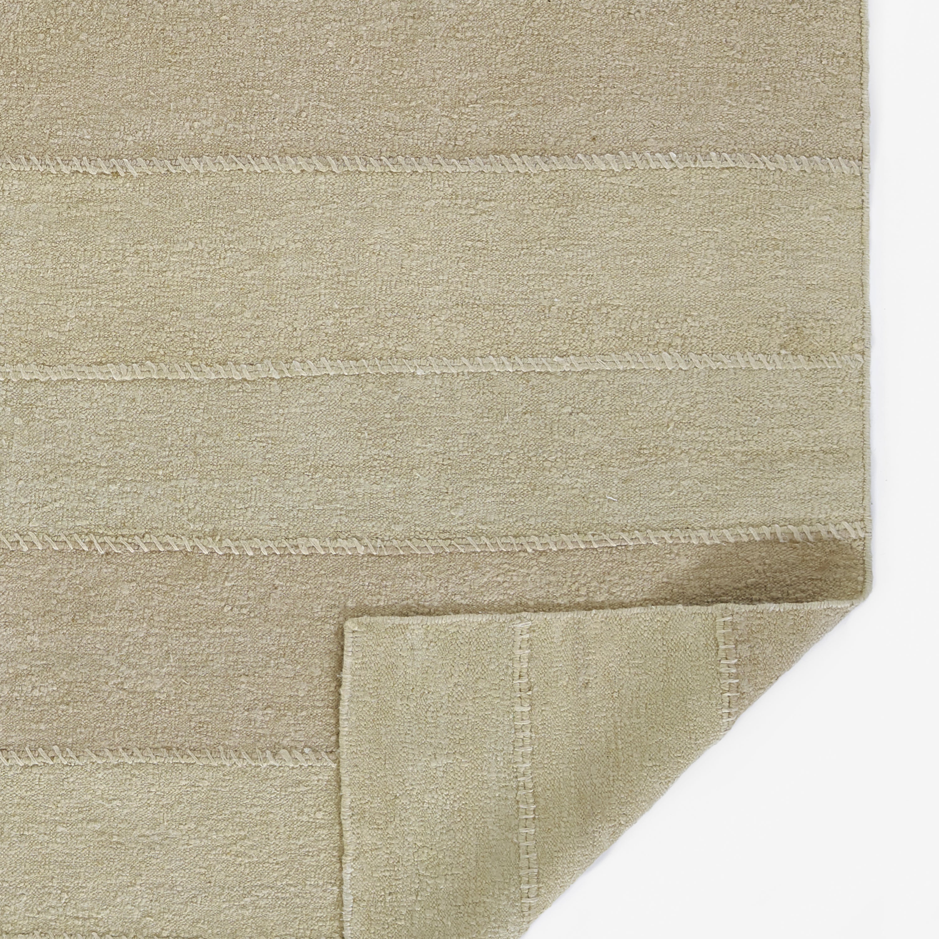 Koukila Stitch Hand Woven Linen Area Rug RUGS - Linen Momeni