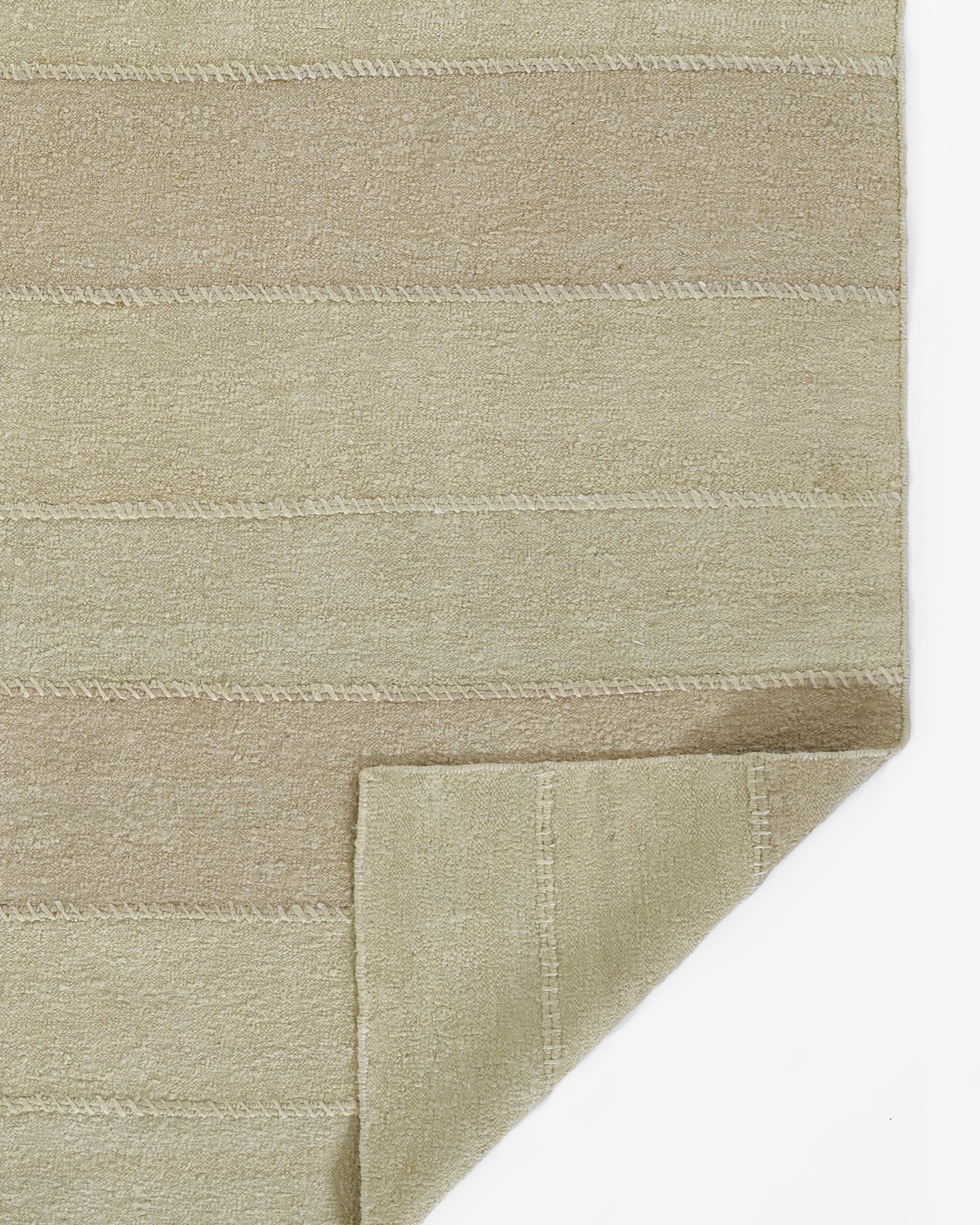 Koukila Stitch Hand Woven Linen Area Rug RUGS - Linen Momeni