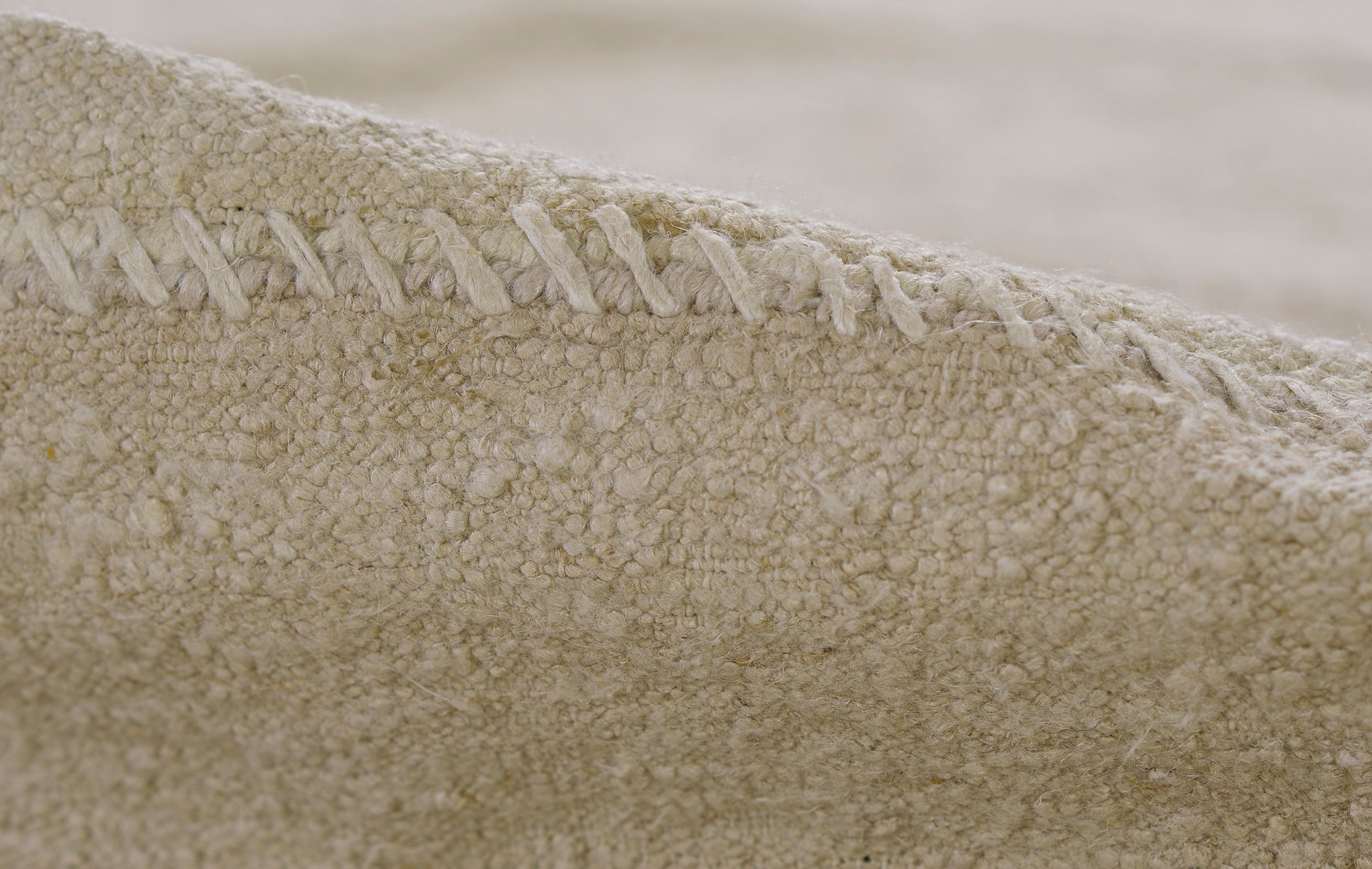 Koukila Stitch Hand Woven Linen Area Rug RUGS - Linen Momeni