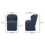 Larson Rolling Dining Chair FURNITURE - dining chair Moe's Furniture