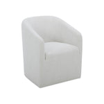 Sandi Rolling Dining Chair FURNITURE - dining chairs Moe's Furniture White