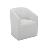 Sandi Rolling Dining Chair FURNITURE - dining chairs Moe's Furniture White