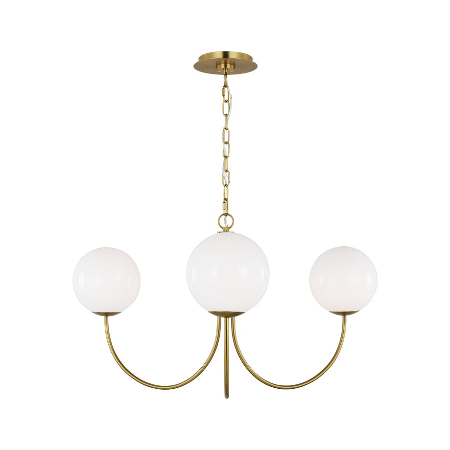 Noemie Medium Chandelier LIGHTING - chandelier Visual Comfort Burnished Brass